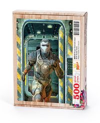 Koşan Fütüristik Asker Ahşap Puzzle 500 Parça (BK06-D)