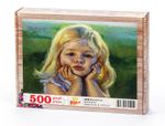 Sevimli Kız Ahşap Puzzle 500 Parça (CK08-D)