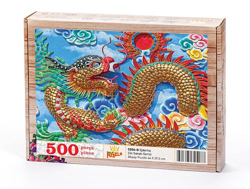 Ejderha Ahşap Puzzle 500 Parça (CS04-D)