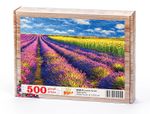 Lavanta Tarlası Ahşap Puzzle 500 Parça (DG02-D)