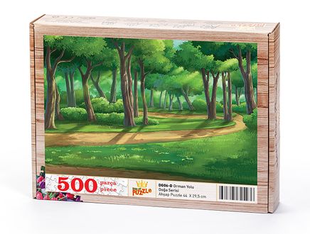 Orman Yolu Ahşap Puzzle 500 Parça (DG06-D)
