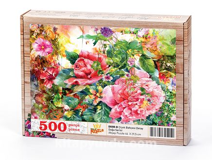 Çiçek Bahçesi Detay Ahşap Puzzle 500 Parça (DG08-D)