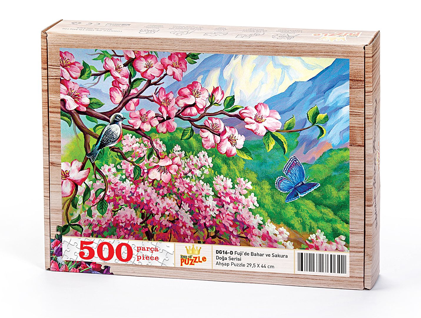 Fuji'de Bahar ve Sakura Ahşap Puzzle 500 Parça (DG16-D) - Fiyatı