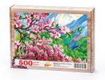 Fuji'de Bahar ve Sakura Ahşap Puzzle 500 Parça (DG16-D)