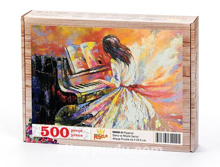Piyanist Ahşap Puzzle 500 Parça (DM08-D)