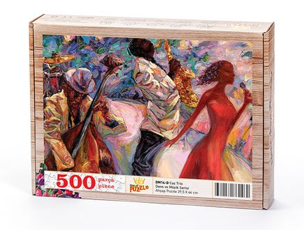 Caz Trio Ahşap Puzzle 500 Parça (DM14-D)