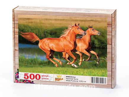 Atlar Ahşap Puzzle 500 Parça (HV02-D)
