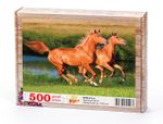 Atlar Ahşap Puzzle 500 Parça (HV02-D)