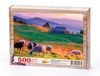 Günbatımı ve Koyunlar Ahşap Puzzle 500 Parça (HV12-D)