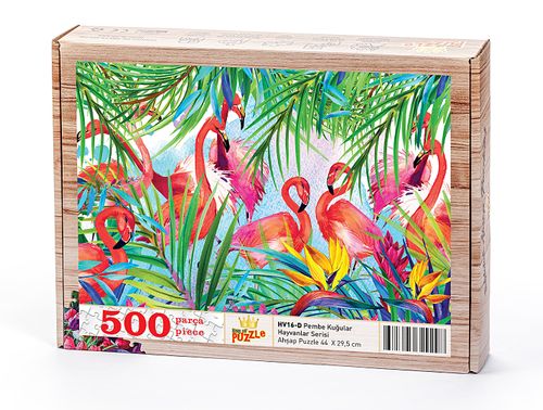 Flamingolar Ahşap Puzzle 500 Parça (HV16-D)