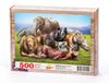 Hayvanlar Alemi Ahşap Puzzle 500 Parça (HV32-D)