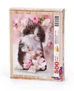 Kara Kiraz Çicegi Ahşap Puzzle 500 Parça (HV36-D)