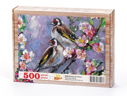 Baharda Sakalar Ahşap Puzzle 500 Parça (HV62-D)