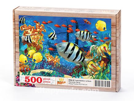 Tropik Balıklar ve Batık Ahşap Puzzle 500 Parça (HV66-D)