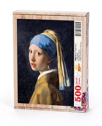 İnci Küpeli Kız - Johannes Vermeer Ahşap Puzzle 500 Parça (KR02-D)