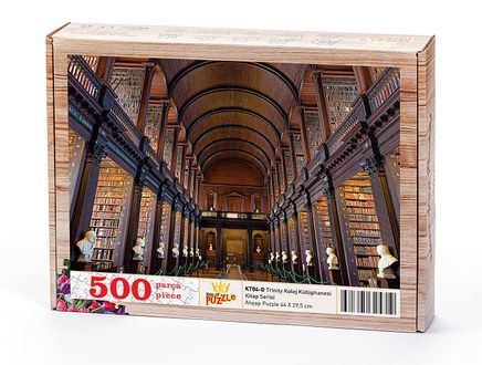 Trinity Kolej Kütüphanesi Ahşap Puzzle 500 Parça (KT04-D)