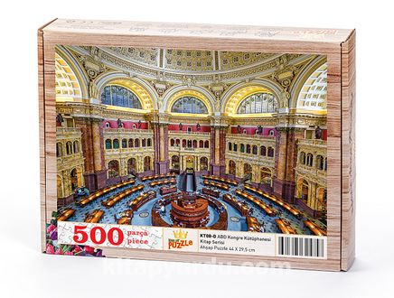 ABD Kongre Kütüphanesi Ahşap Puzzle 500 Parça (KT08-D)