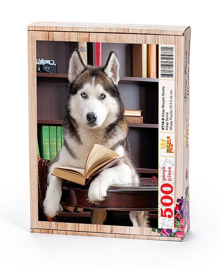 Kitap Okuyan Husky Ahşap Puzzle 500 Parça (KT10-D)