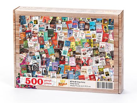 Kitap Kolaj Ahşap Puzzle 500 Parça (KT14-D)
