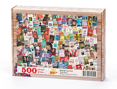 Kitap Kolaj Ahşap Puzzle 500 Parça (KT14-D)