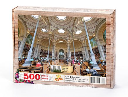 Fransa Milli Kütüphanesi - Paris / Fransa Ahşap Puzzle 500 Parça (KT30-D)