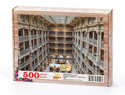 George Peabody Kütüphanesi - Baltimore / ABD	Ahşap Puzzle 500 Parça (KT32-D)