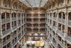 George Peabody Kütüphanesi - Baltimore / ABD Ahşap Puzzle 500 Parça (KT32-D)