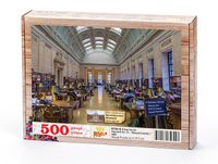 Harvard Üniversitesi Kütüphanesi - Massachusetts / ABD Ahşap Puzzle 500 Parça (KT34-D)