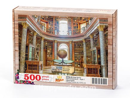 Pannonhalma Kütüphanesi - Györ - Macaristan Ahşap Puzzle 500 Parça (KT36-D)
