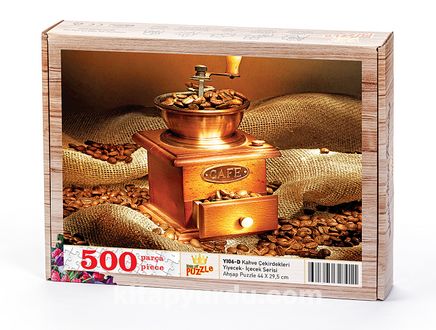 Kahve Çekirdekleri Ahşap Puzzle 500 Parça (YI06-D)