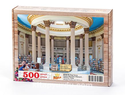 Ruben Martinez Villena Kütüphanesi - Havana - Küba Ahşap Puzzle 500 Parça (KT42-D)