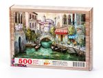 Venedik Cafeleri Ahşap Puzzle 500 Parça (UK20-D)