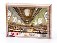 New York Halk Kütüphanesi - New York / ABD Ahşap Puzzle 500 Parça (KT50-D)