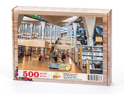 Yeni İskenderiye Kütüphanesi - İskenderiye / Mısır Ahşap Puzzle 500 Parça (KT60-D)