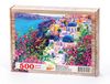 Santorini'de Erguvanlar ve Bahar Ahşap Puzzle 500 Parça (UK18-D)