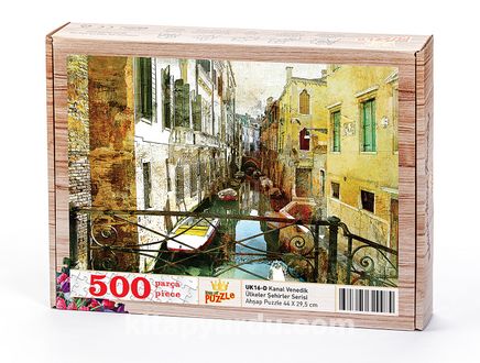 Kanal Venedik Ahşap Puzzle 500 Parça (UK16-D)