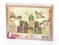 Sevimli Öğrenci Baykuşlar Ahşap Puzzle 500 Parça (KT84-D)