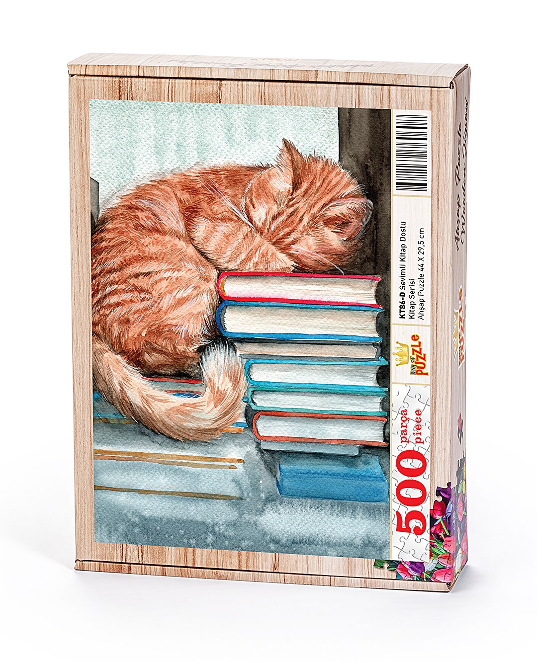 Sevimli Kitap Dostu Ahşap Puzzle 500 Parça (KT86-D) - Fiyatı