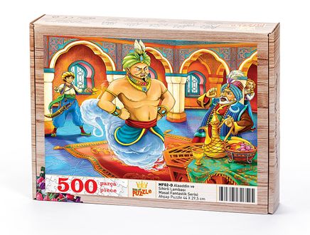 Alaaddin ve Sihirli Lambası Ahşap Puzzle 500 Parça (MF02-D)