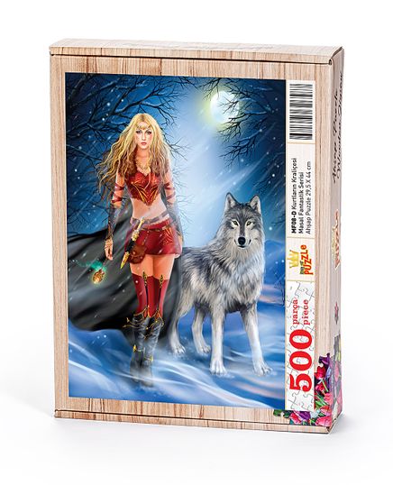 Kurtların Kraliçesi Ahşap Puzzle 500 Parça (MF08-D)