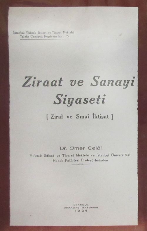 Ziraat ve Sanayi Siyaseti (3-C-16)