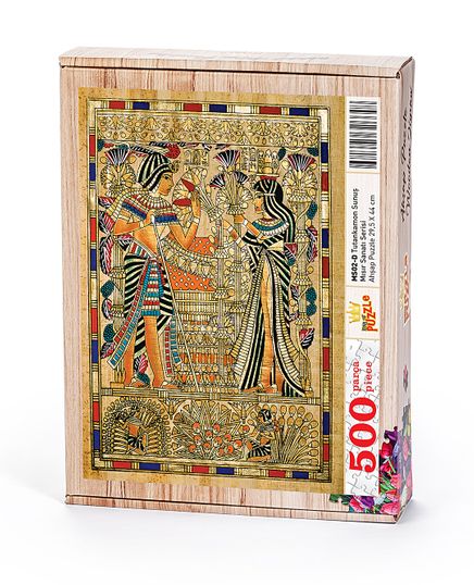 Tutankamon Sunuş Ahşap Puzzle 500 Parça (MS02-D)