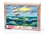 Yelkenli ve Deniz Ahşap Puzzle 500 Parça (MZ02-D)