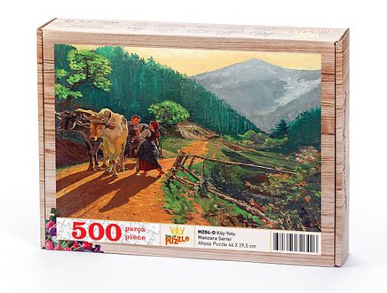 Köy Yolu Ahşap Puzzle 500 Parça (MZ04-D)