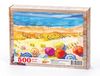 Plaj ve Renkli Şemsiyeler Ahşap Puzzle 500 Parça (MZ08-D)