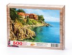 Falez Boyu Kasabası Haritası Ahşap Puzzle 500 Parça (MZ18-D)