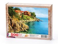 Falez Boyu Kasabası Haritası Ahşap Puzzle 500 Parça (MZ18-D)