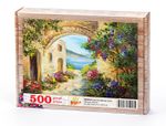 Kemerli Akdeniz Evleri Ahşap Puzzle 500 Parça (MZ30-D)