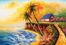 Tropik Ada da Gün batımı Ahşap Puzzle 500 Parça (MZ38-D)</span>