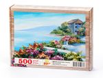 Sahilde Bahar Çicekleri Ahşap Puzzle 500 Parça (MZ40-D)